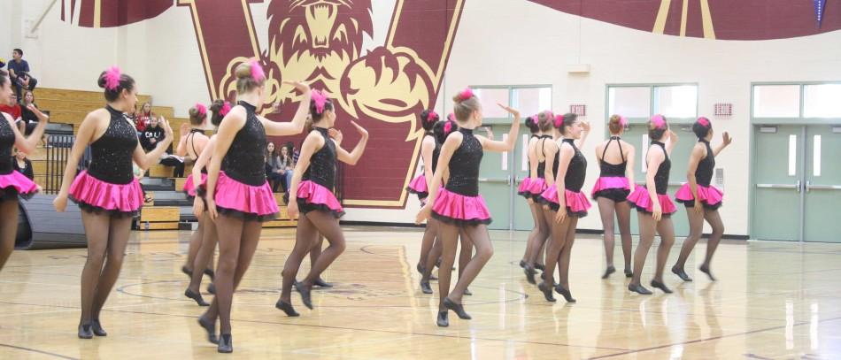 Dance team performs at freshman Showcase Night. Photo by KOLETTE KING