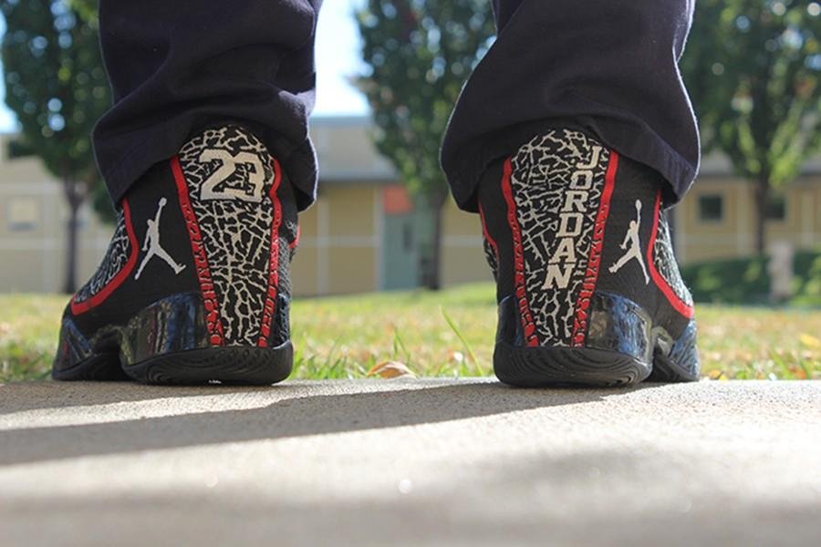 The New Jordan XX9 on feet. Photo by Andrei Buado