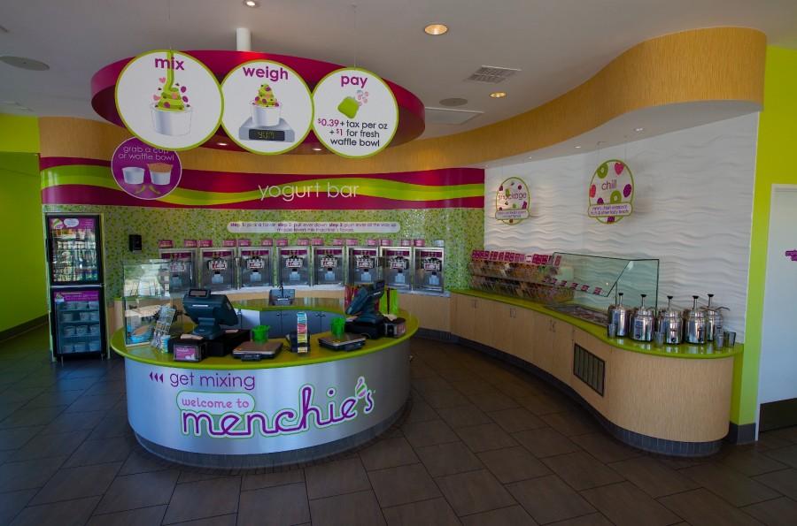 This is the colorful interior of Menchies. Photo by Brenden Scott