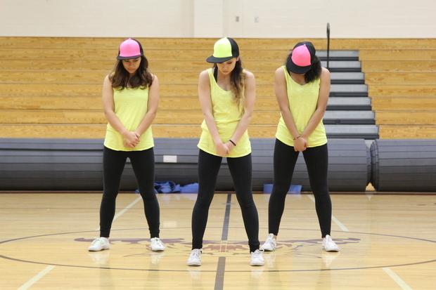 Dance III performs a hip-hop routine to “Ice, Ice, Baby” by Vanilla Ice at the showcase night on March 7. Photo by Olivia Grahl