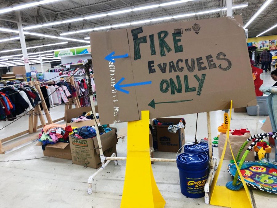 The fire evacuees had the option to go to a support group led by a preacher to help restore their faith after losing everything from the fire.