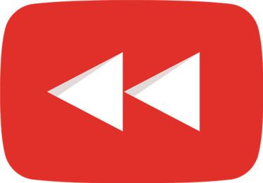 The YouTube Rewind logo presented every flashback video YouTube creates. Logo from Wikimedia Commons, permission under fair use. 