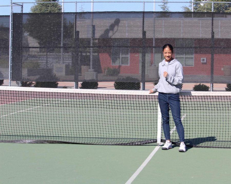 Alexandria Nguyen on the same court shes played numerous times this season 