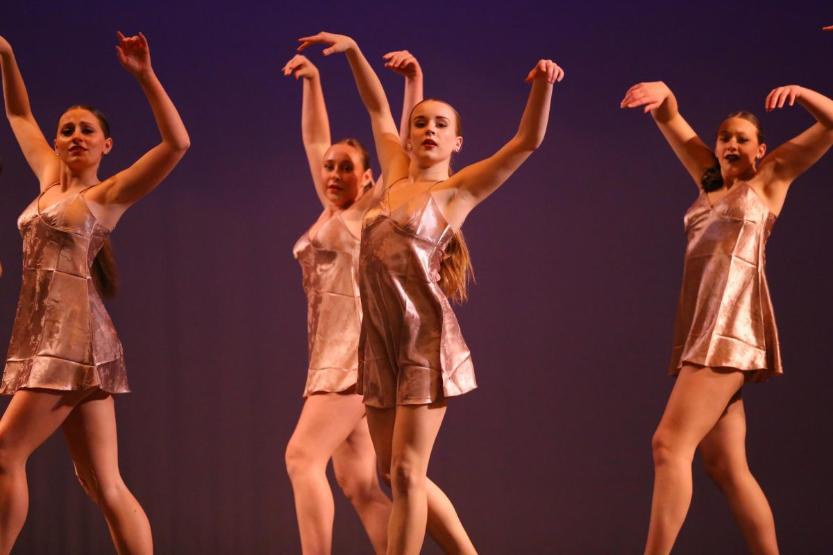 Dancing to choreography by Sydney Hadfield and Kamryn Webb, Leila Grider performs to the song “What Was I Made For” by Billie Eilish. Photo by Isabella Tomasini